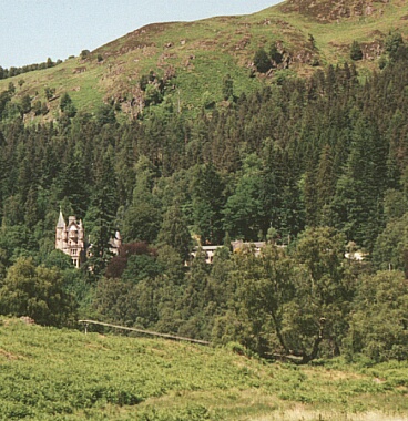 Bonskeid House from the other side of the valley