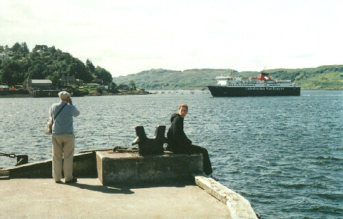 Ferry arrives from the islands at Oban