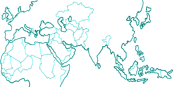 Islamic countries highlighted